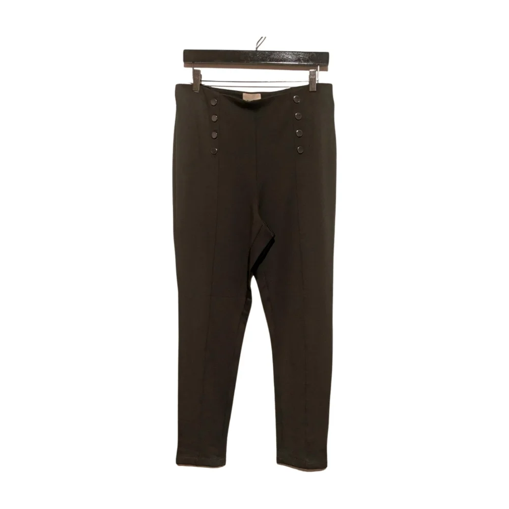 Nwt Elie Tahari L Olive Green High Waist Modal Ankle Pants